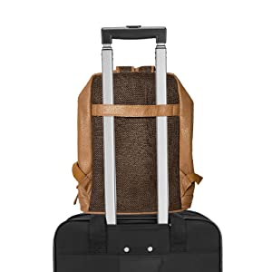 Genuine Leather Backpack Travel Rucksack Shoulder Bag