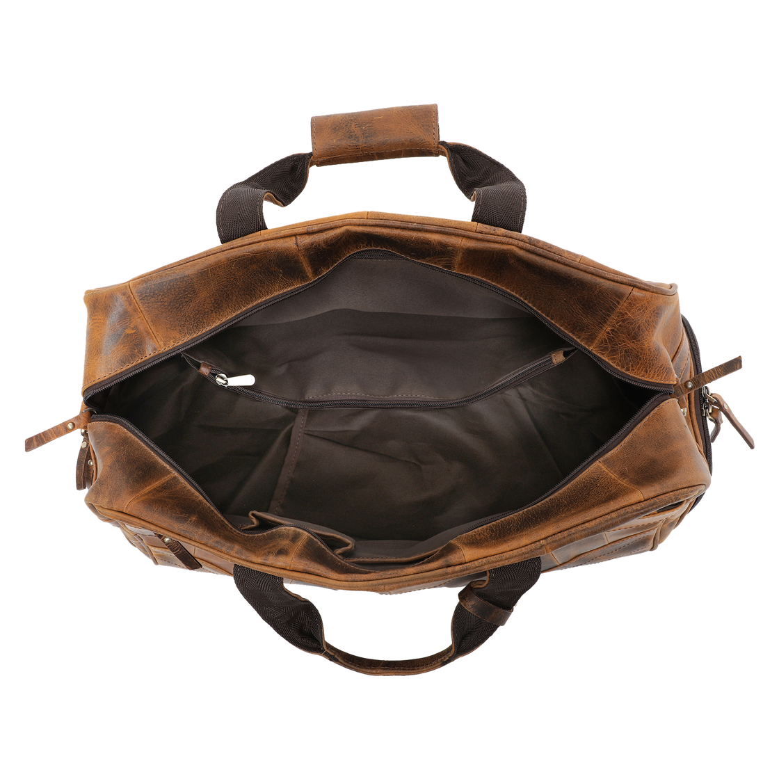 John Leather Travel Duffle Bag
