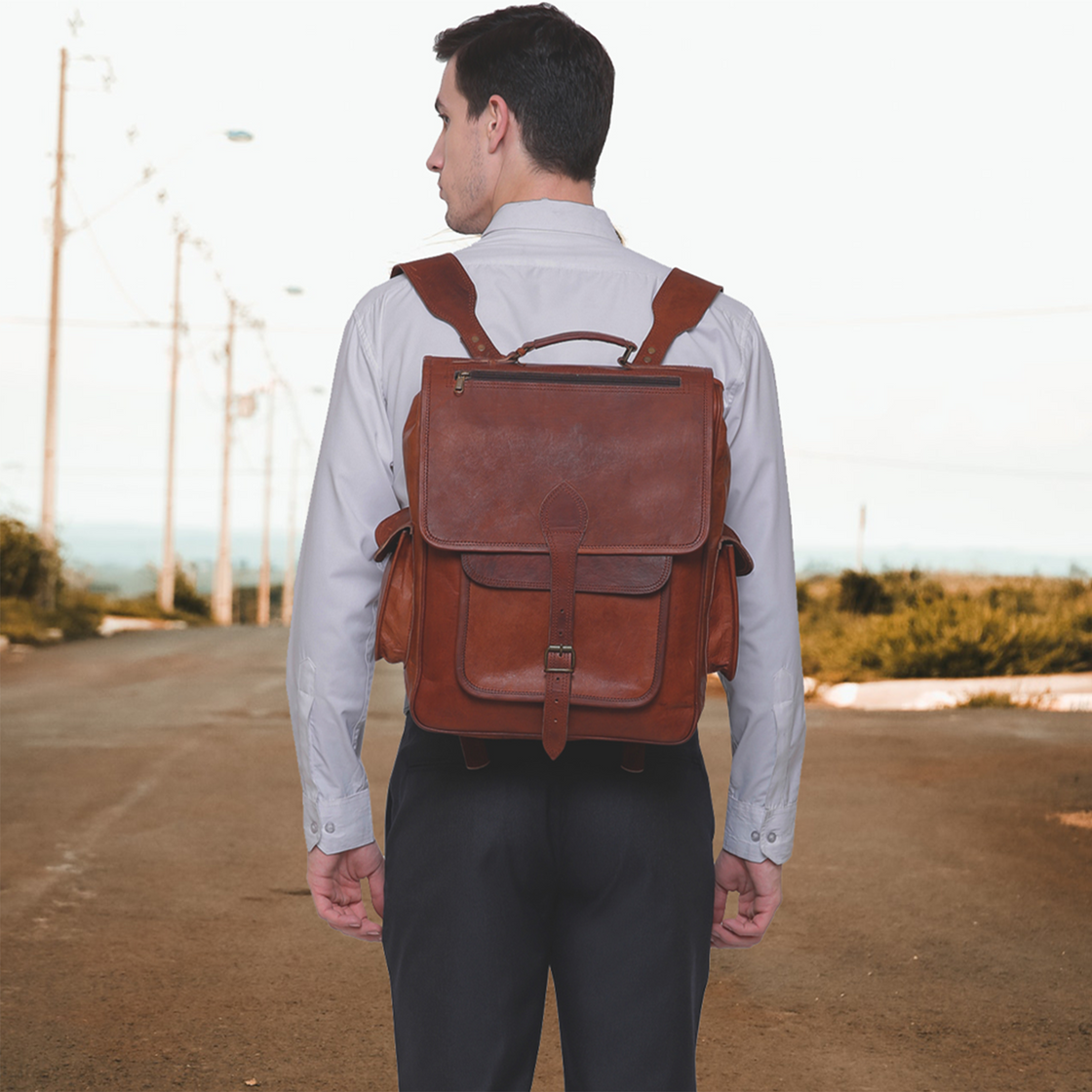 Genuine Leather Backpack Bag