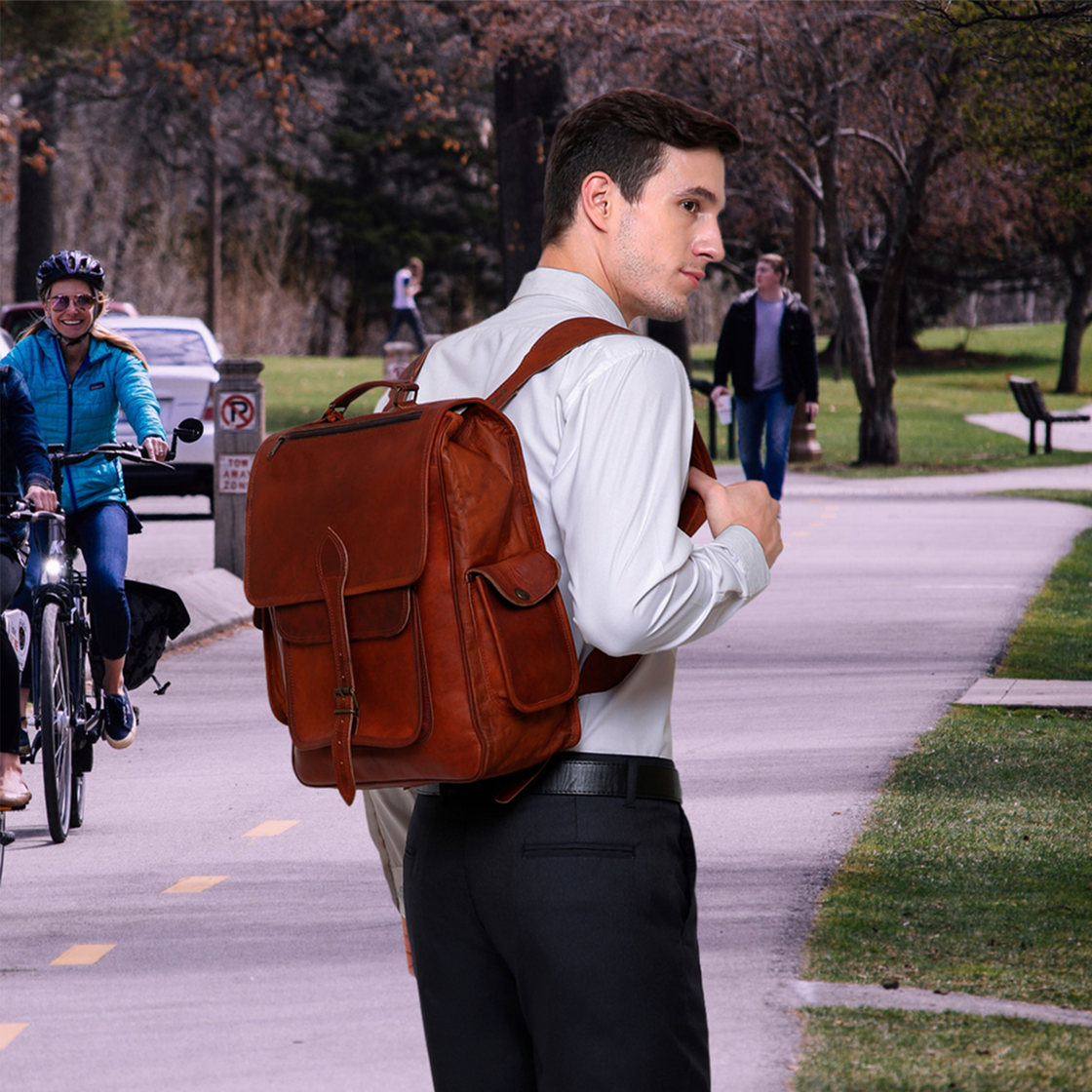 Genuine Leather Backpack Bag