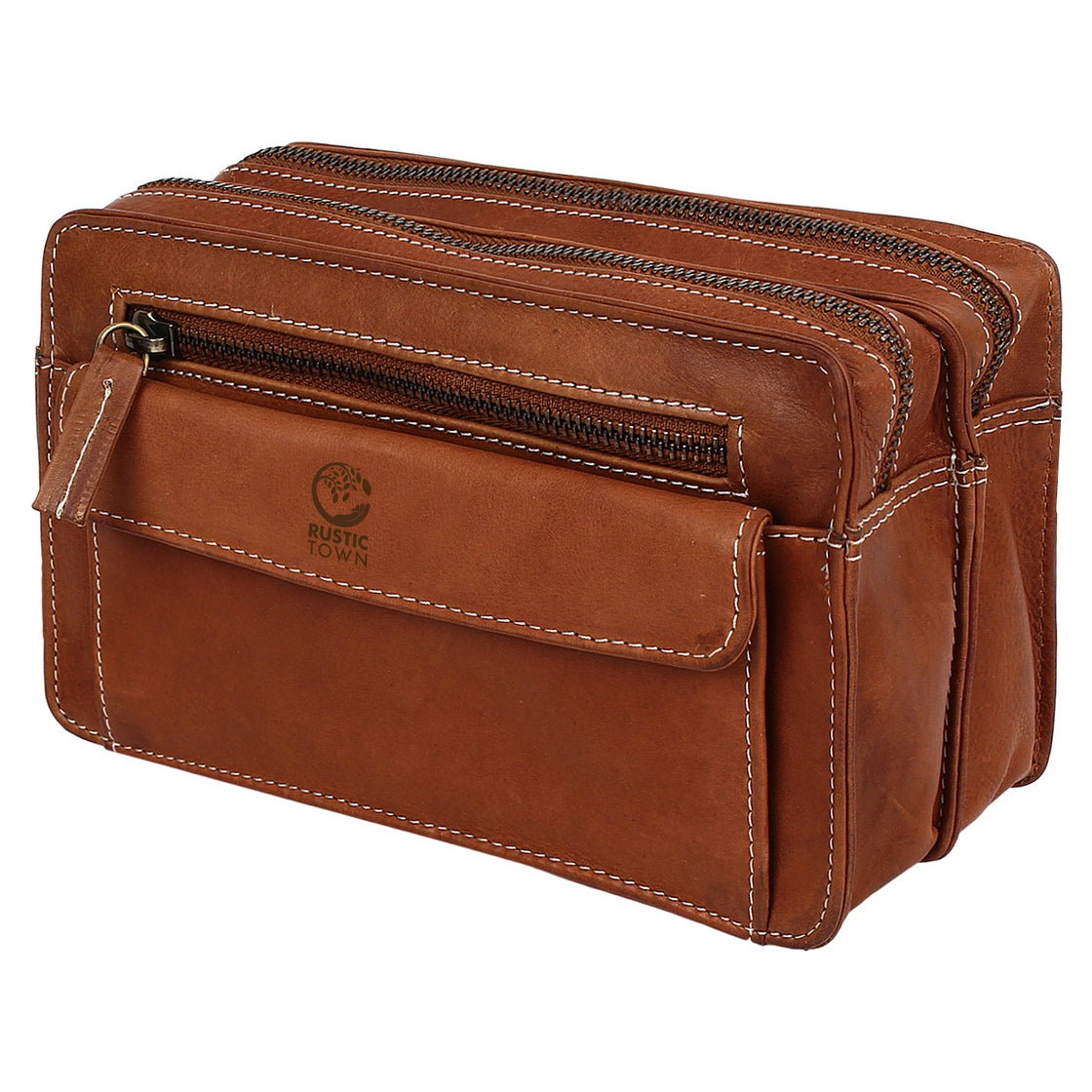 Leather Hand Pouch Men Purse Wallet Clutch Wrist Bag