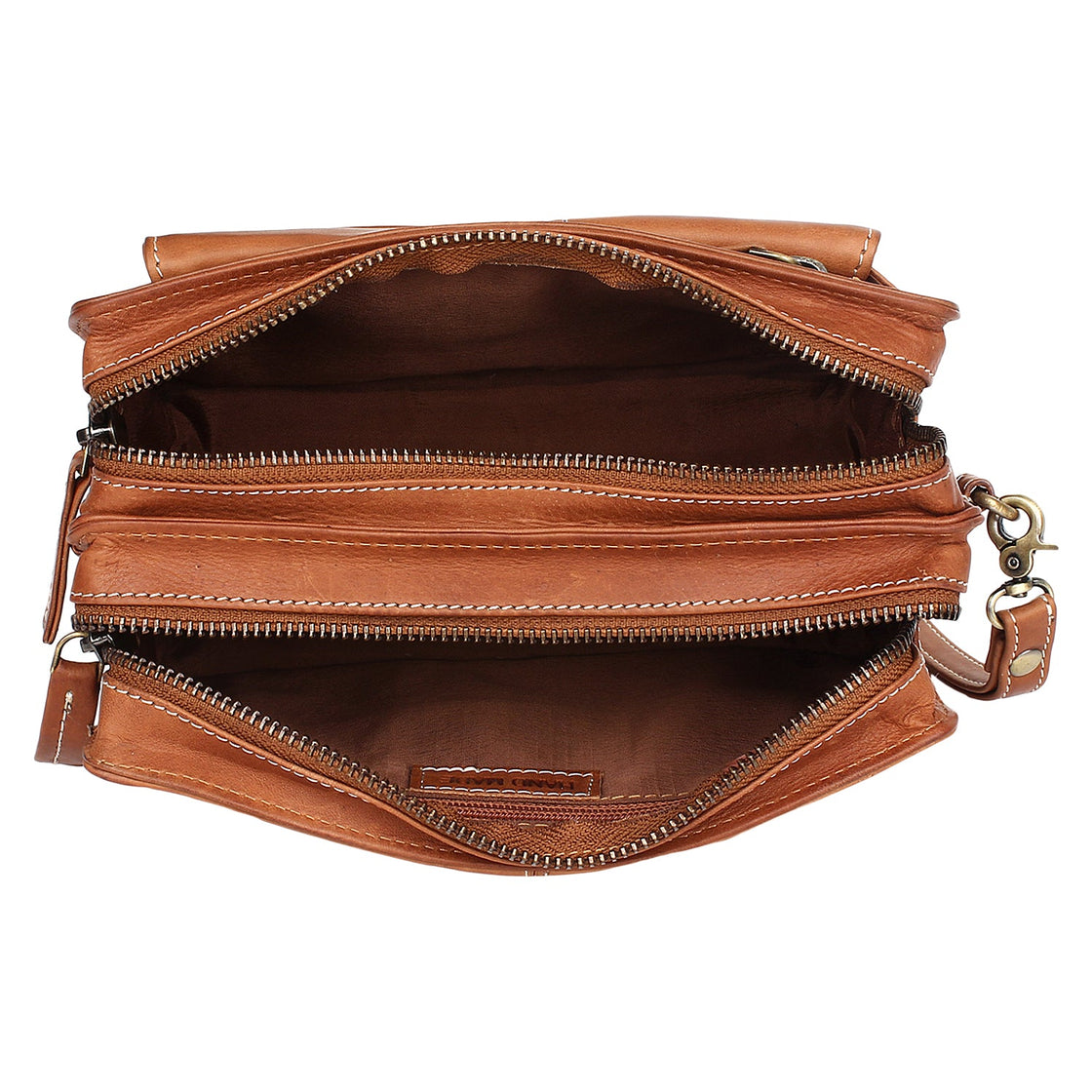 Leather Hand Pouch Men Purse Wallet Clutch Wrist Bag