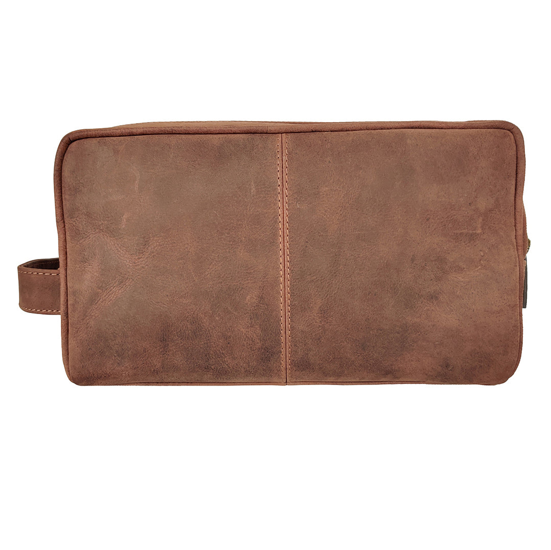 Johnny Handmade Leather Dopp Kit (Brown)