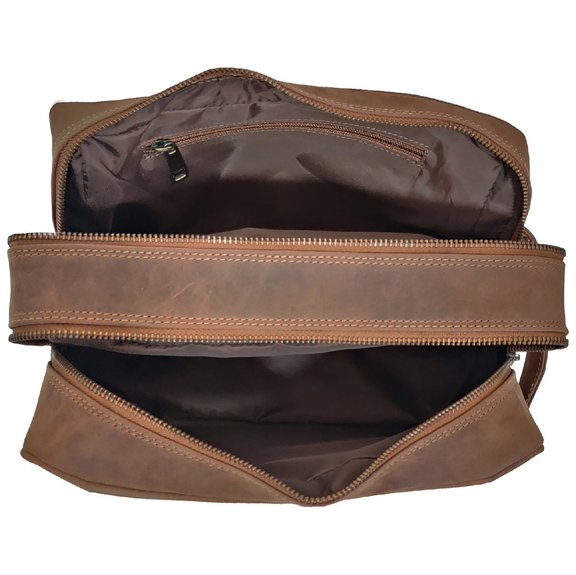 Johnny Handmade Leather Dopp Kit (Brown)