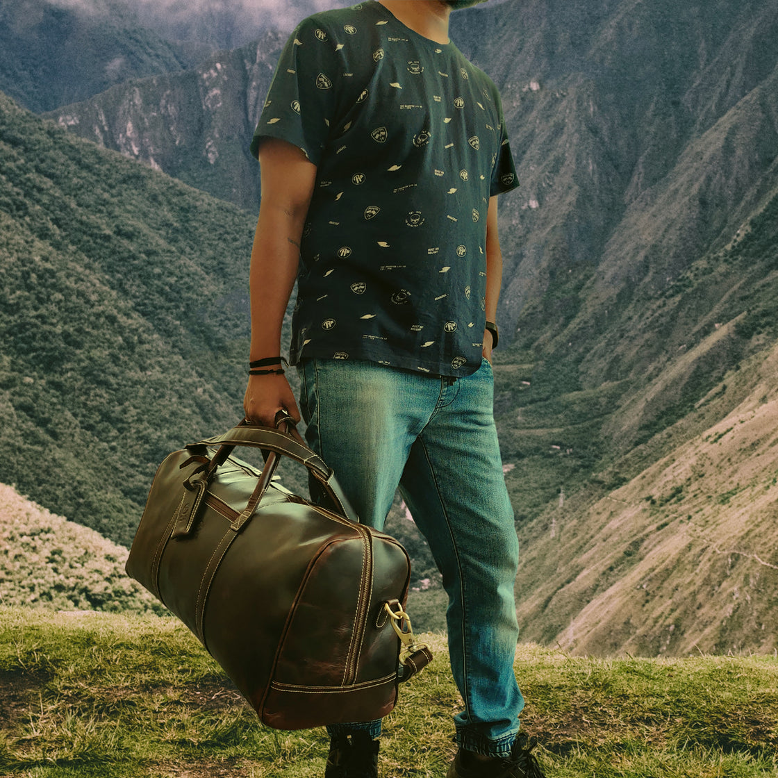 Roadstar Overnight Weekender Carry On Duffel Bag (24 Inches, Walnut Brown)