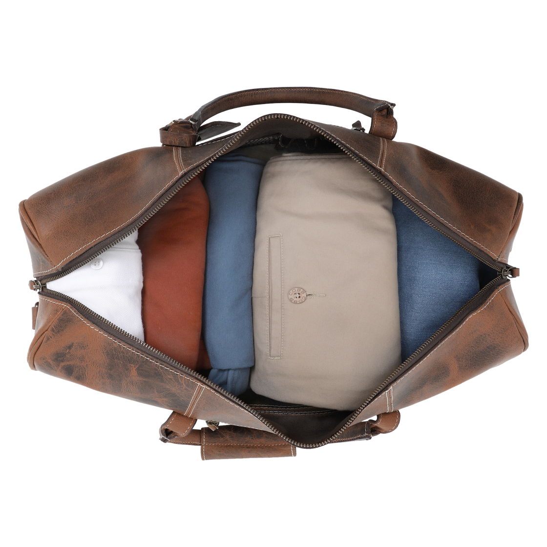 Sasha Carry On Leather Duffle Bag (Mulberry)