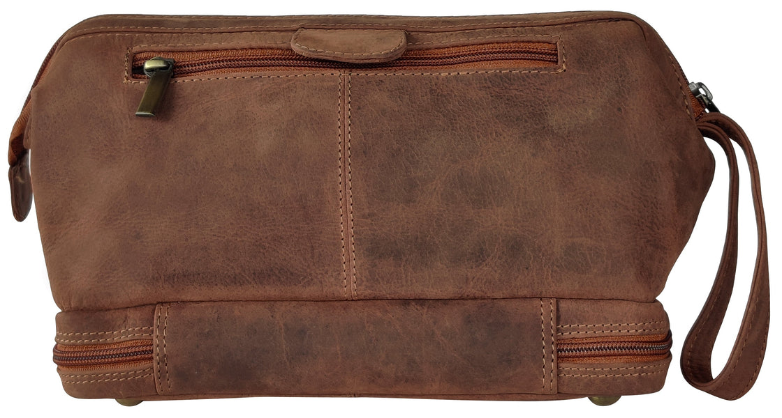 Megan Leather Travel Cosmetic Bag