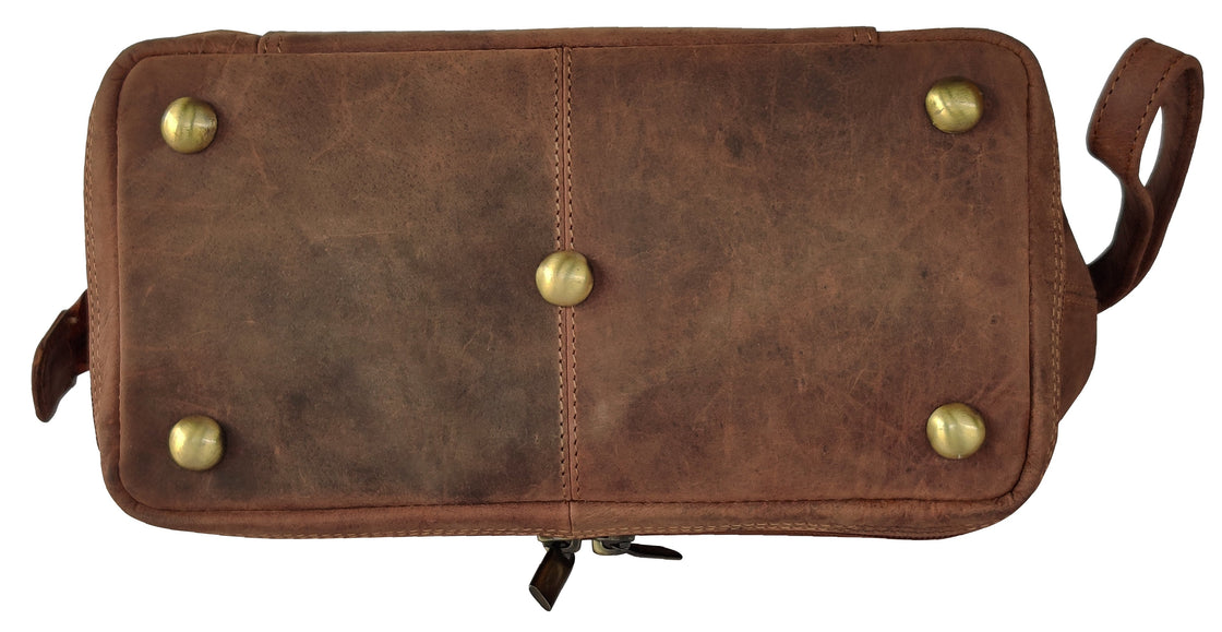 Megan Leather Travel Cosmetic Bag