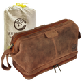 Megan Leather Travel Cosmetic Bag