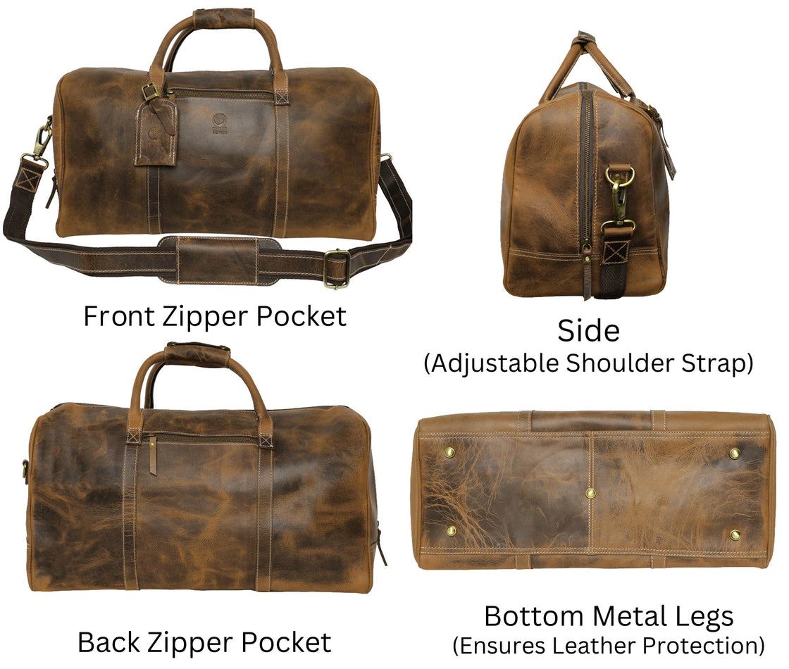 Sasha Travel Duffle Bag (Brown)