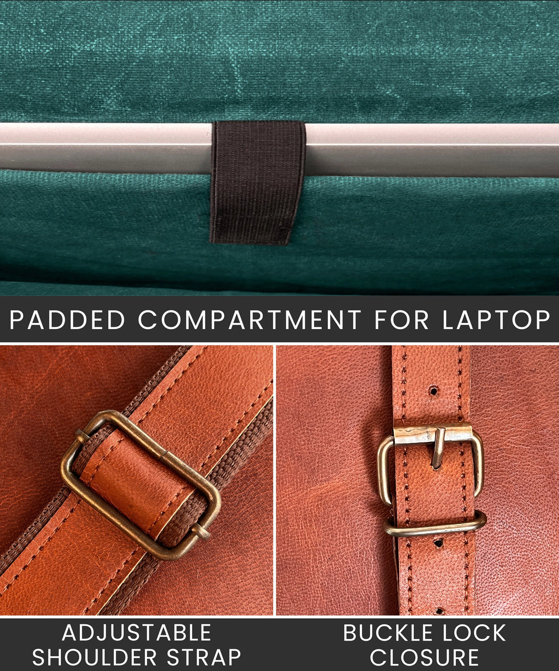 Scout Leather Laptop Messenger Bag (15 inch)