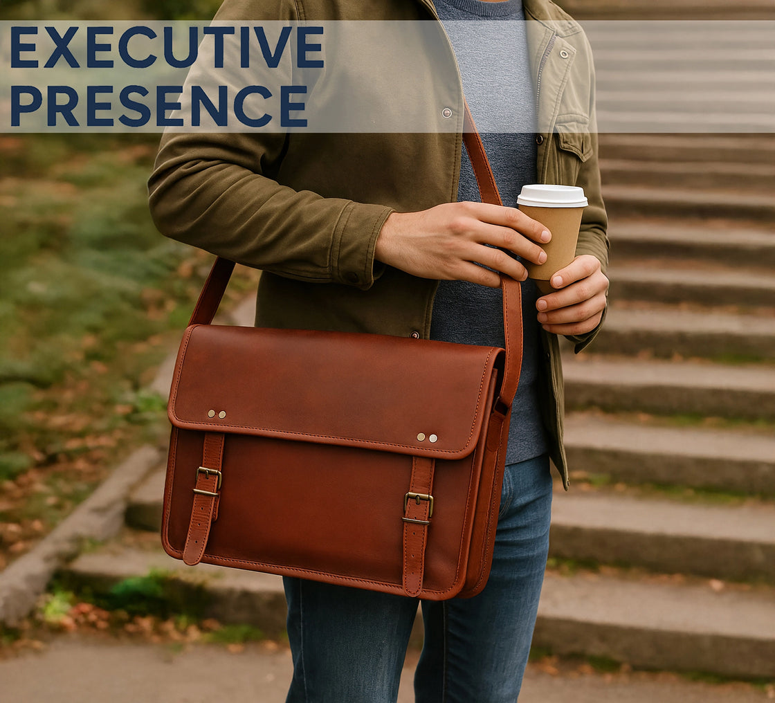Scout Leather Laptop Messenger Bag (13 inch)