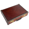 Premium Full-Grain Leather Briefcase | Hard Shell Attaché Case