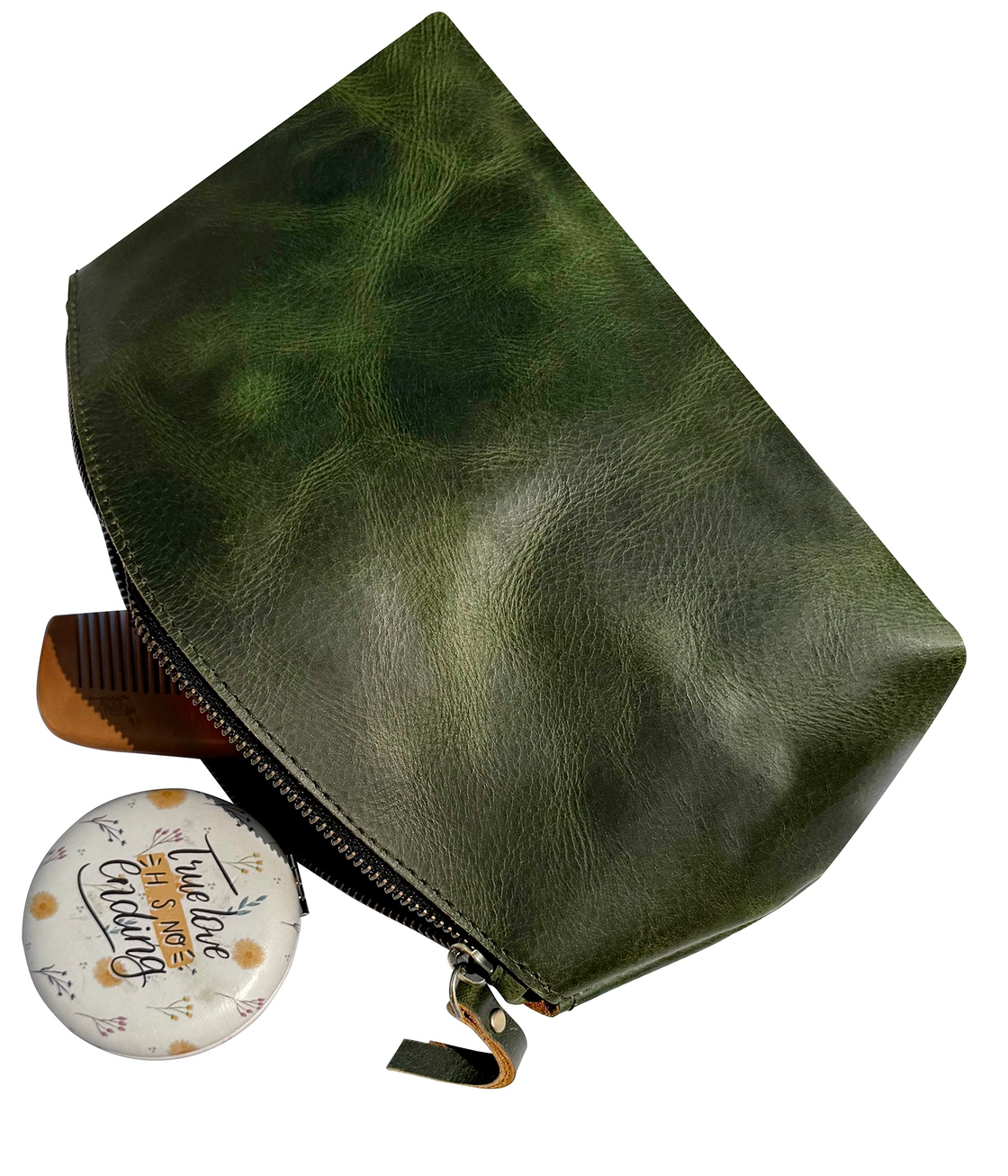 Sloane Leather Toiletry Bag for Men | Full Grain Travel Dopp Kit