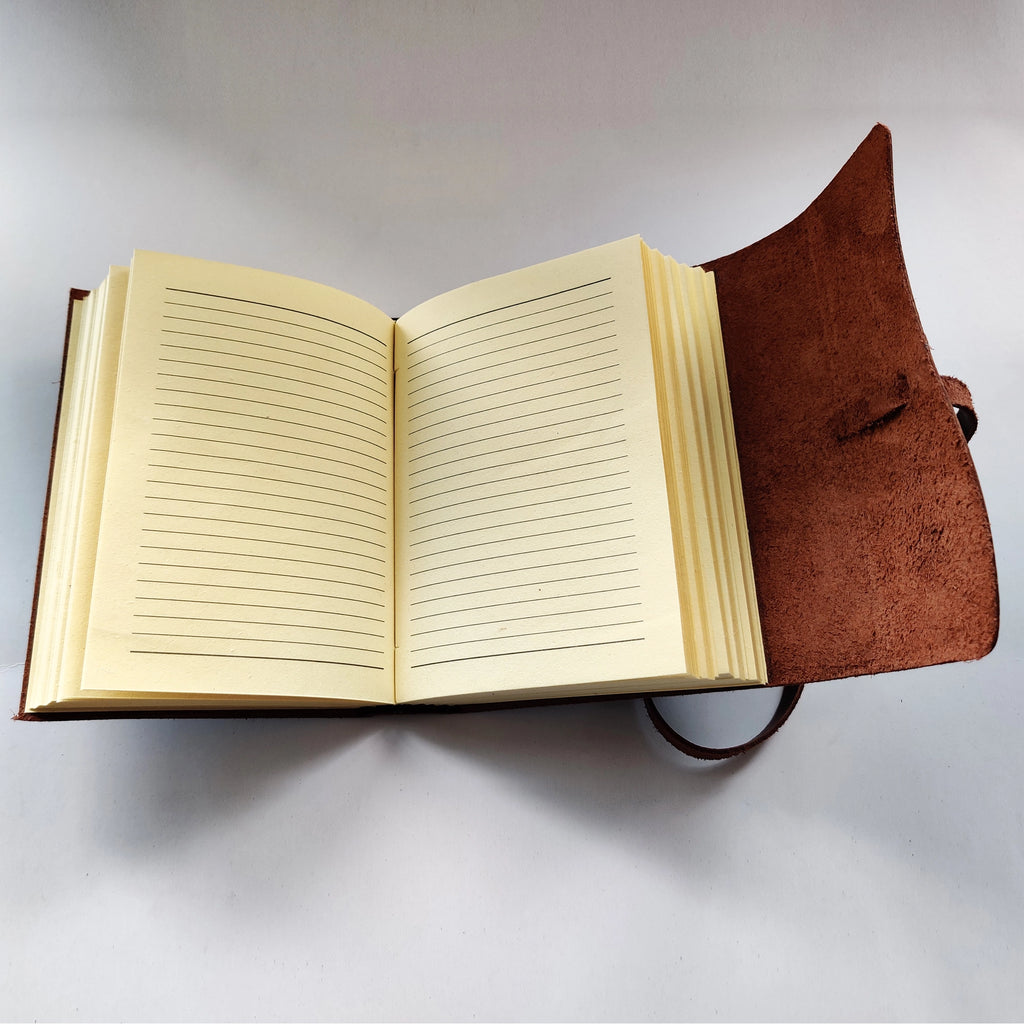 Visionary Vintage Leather Journal Lined Notebook Ruled Travel Diary