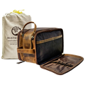 Wren Leather Toiletry Bag for Women Men By Rustic Town