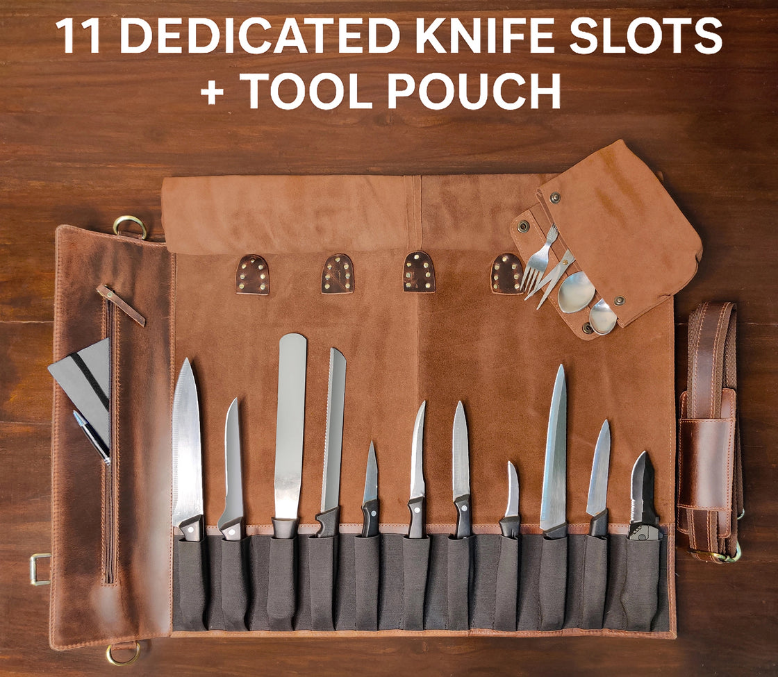 Koch Knife Roll( Dark Brown )