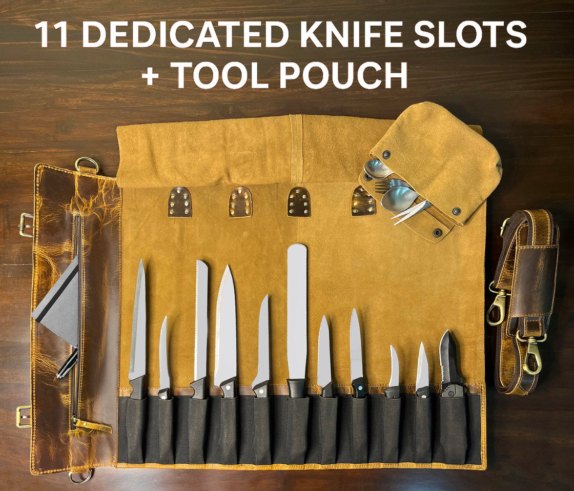 Koch Knife Roll- Tan(Brown)