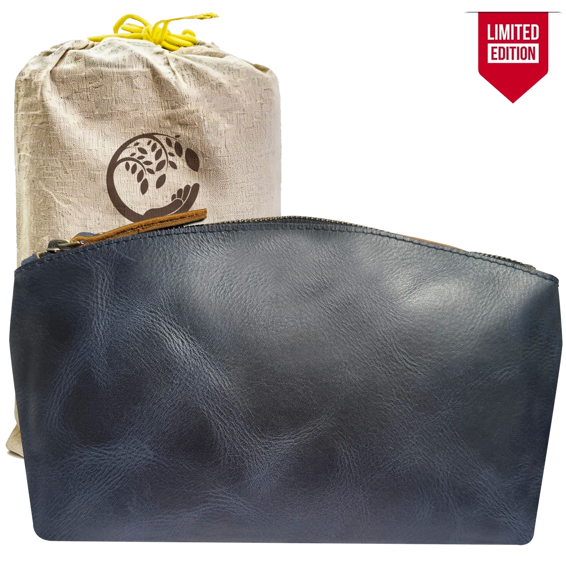 Sloane Leather Toiletry Bag for Men Women | Travel Dopp Kit
