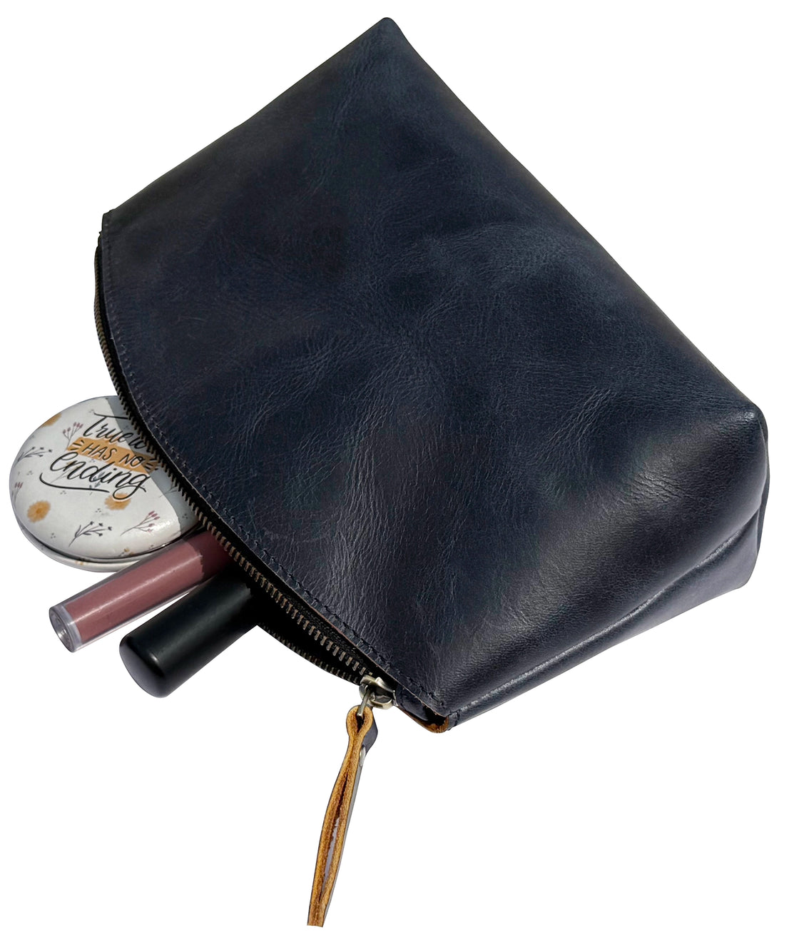 Sloane Leather Toiletry Bag for Men Women | Travel Dopp Kit