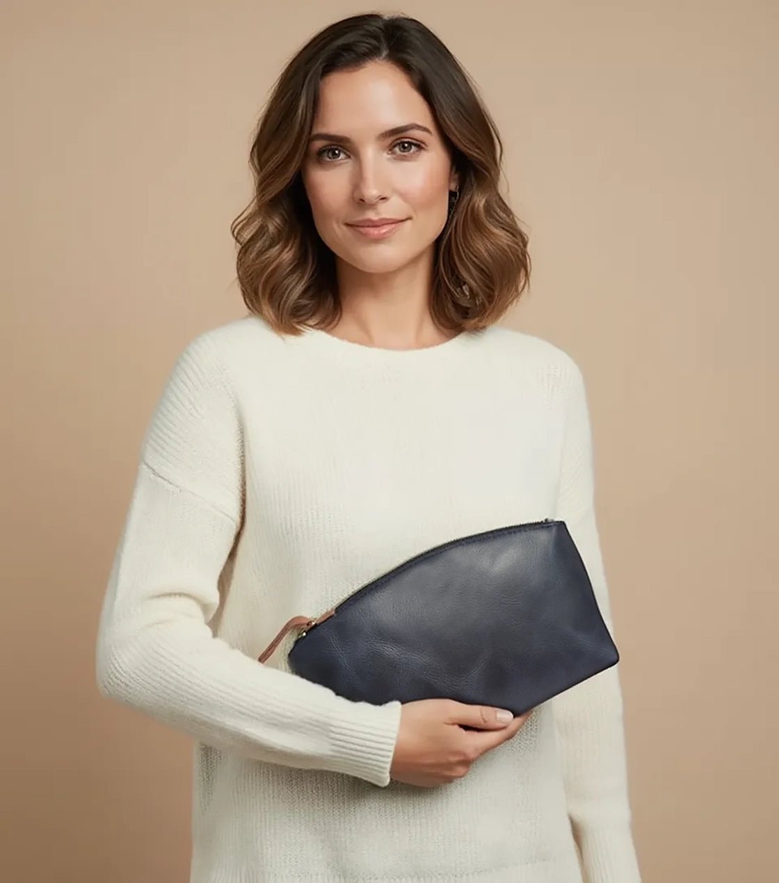 Sloane Leather Toiletry Bag for Men Women | Travel Dopp Kit