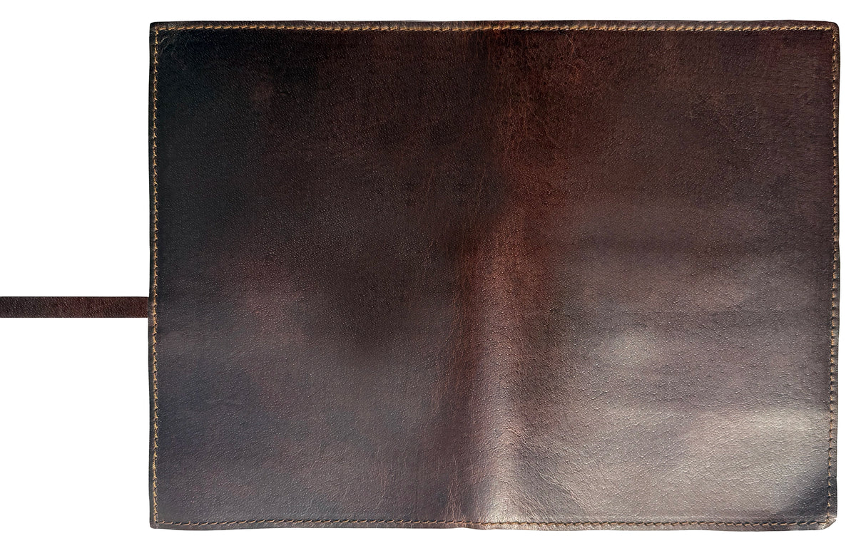 Archie Handcrafted Full-Grain Leather Pencil Roll Up Case for Men Women