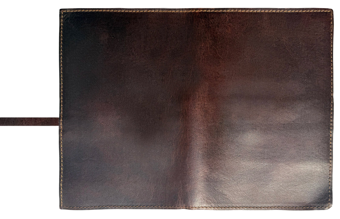 Archie Handcrafted Full-Grain Leather Pencil Roll Up Case for Men Women