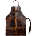 Bennett Full-Grain Buffalo Leather Apron - Professional BBQ & Workshop