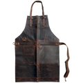 Bennett Premium Leather Apron for Men - Heavy Duty Workshop Grade