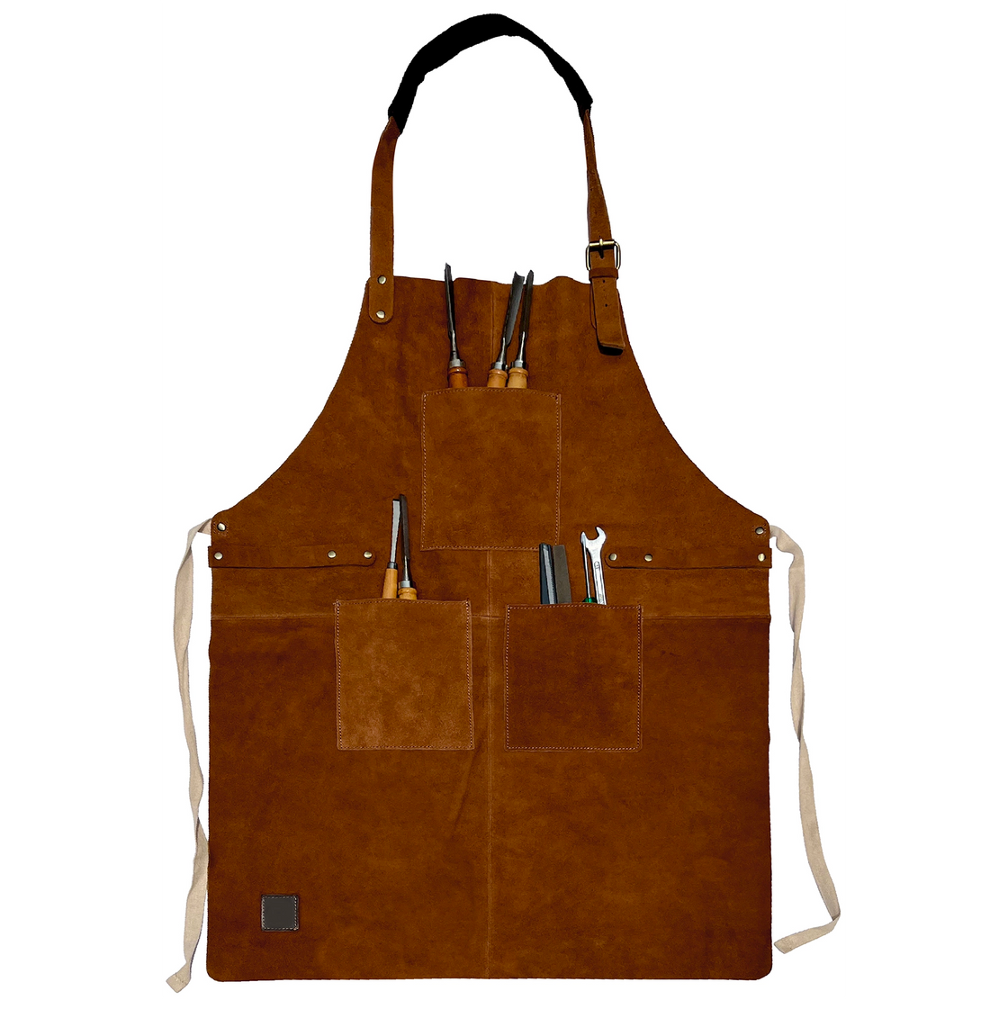 Kuche Natural Leather Grill Apron