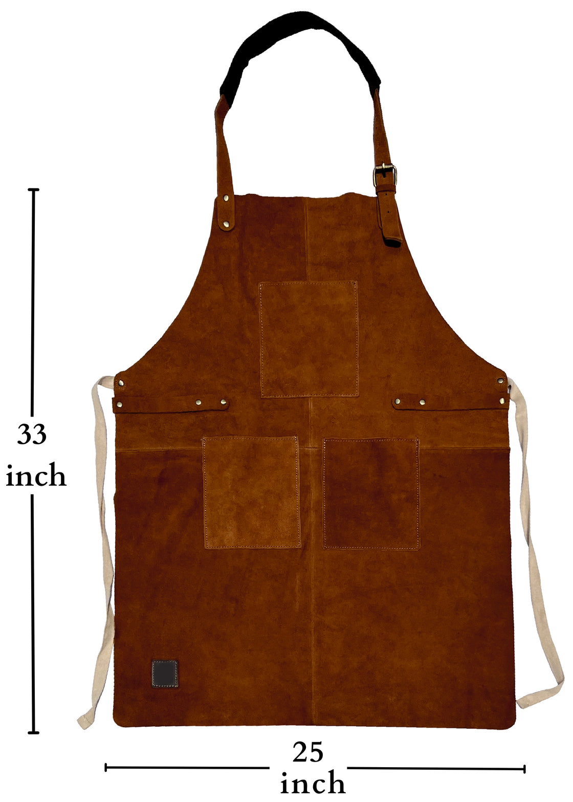 Kuche Natural Leather Grill Apron