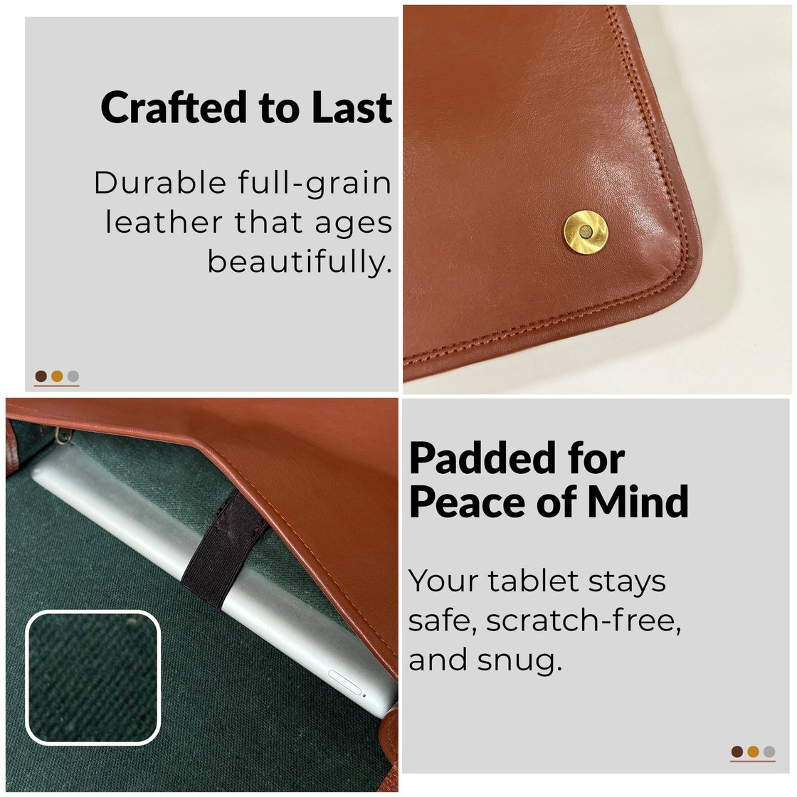 ARTISIAN LEATHER LAPTOP MESSENGER BAG (11 INCH)