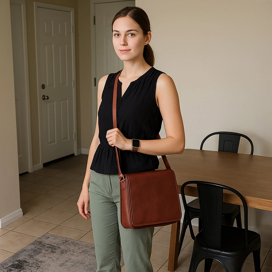ARTISIAN LEATHER LAPTOP MESSENGER BAG (11 INCH)