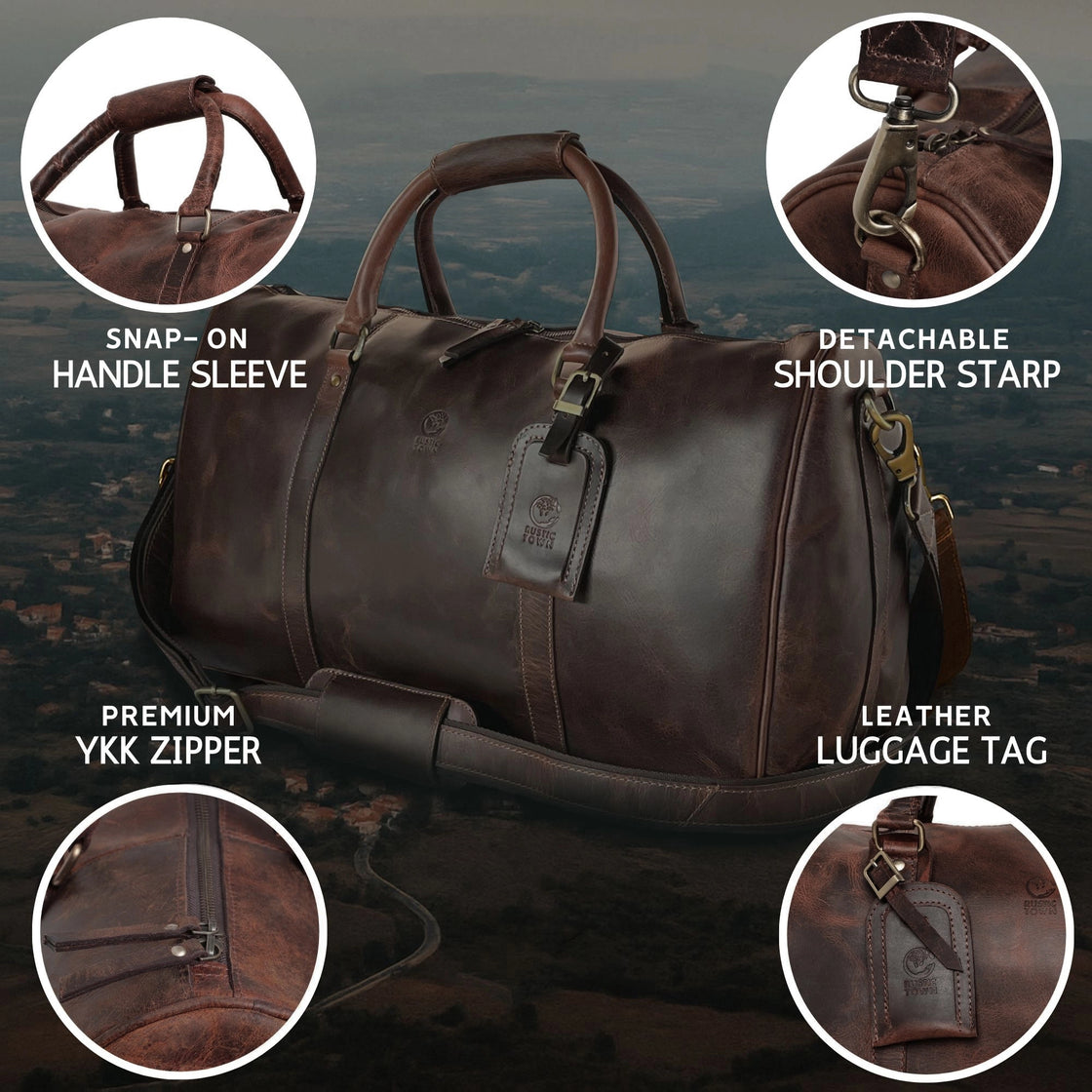 Nando Duffle Bag (Mulberry)