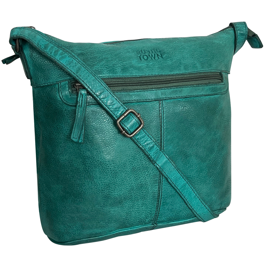 Leather Sling Bag for Women, Green