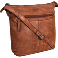 Leather Sling Bag for Women, Brick Red