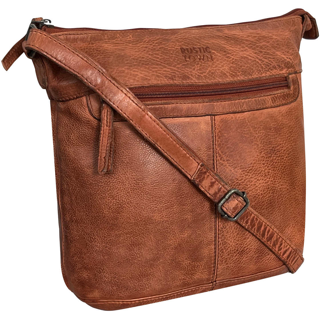 Leather Sling Bag for Women, Brick Red