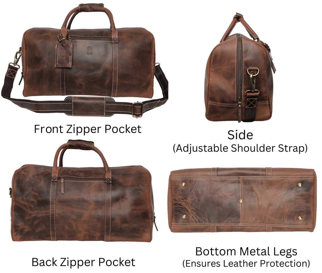 Sasha Carry On Leather Duffle Bag (Mulberry)