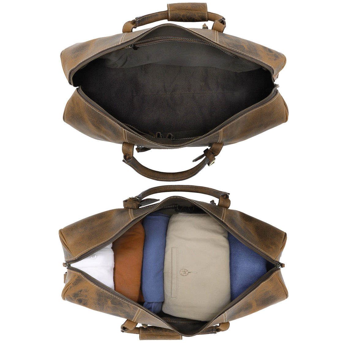 Sasha Travel Duffle Bag (Brown)
