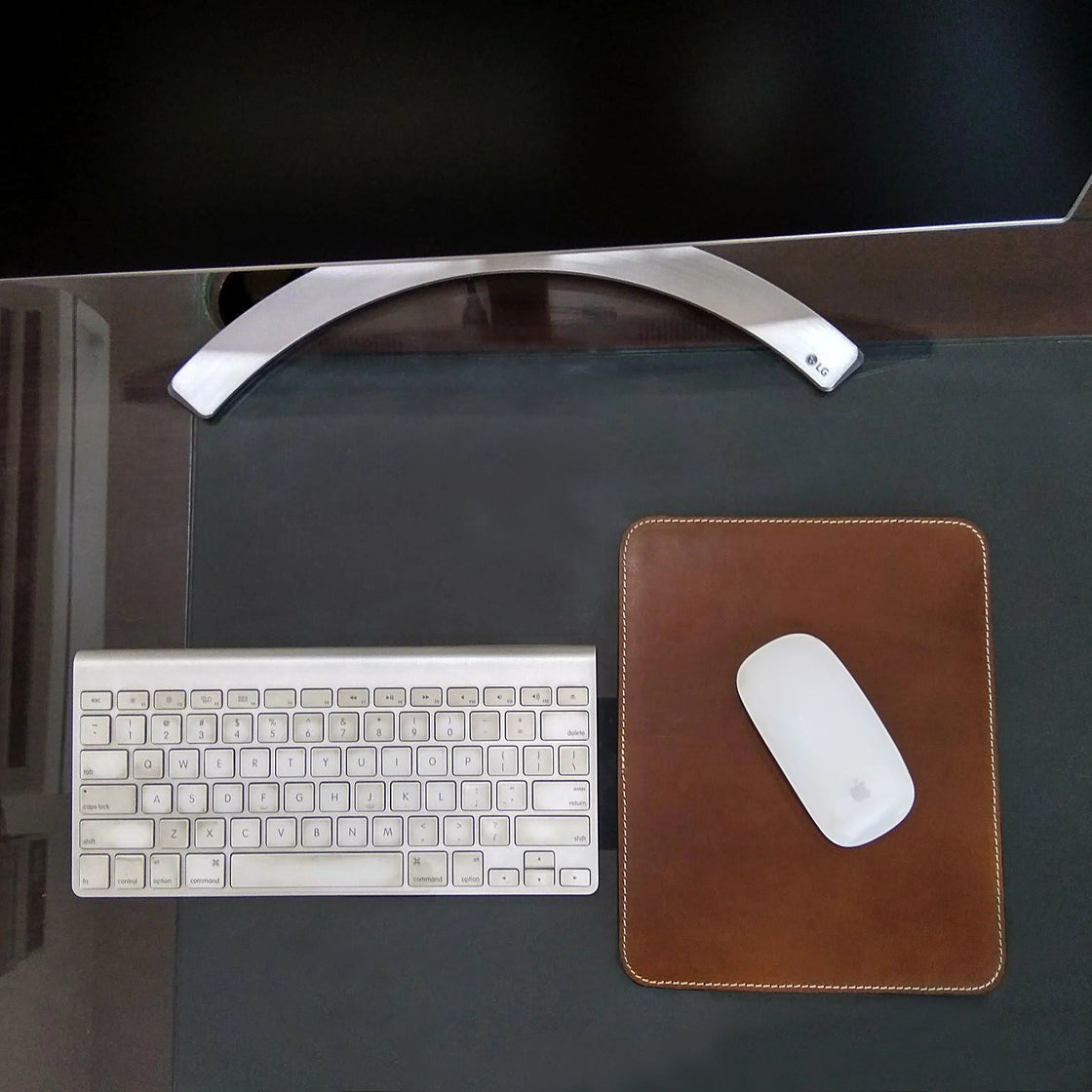Leather Mouse Pads for Laptop Computer PC Gaming Apple Executive Work Desk Handmade