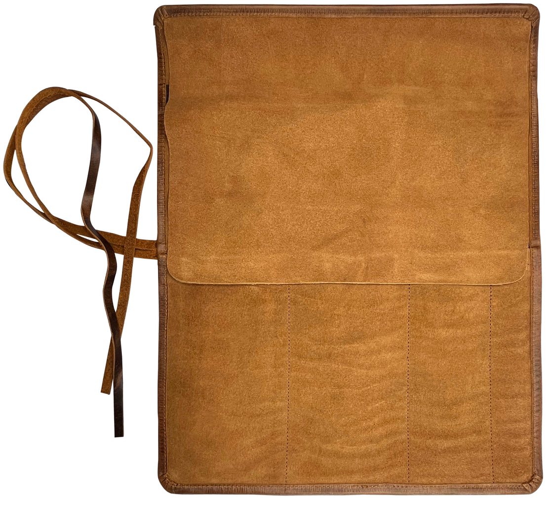 Nomad Leather Knife Roll - Chef's Knife Case Holder