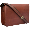 Artisian Leather Messenger Bag Crossbody Laptop Satchel (14 inch)