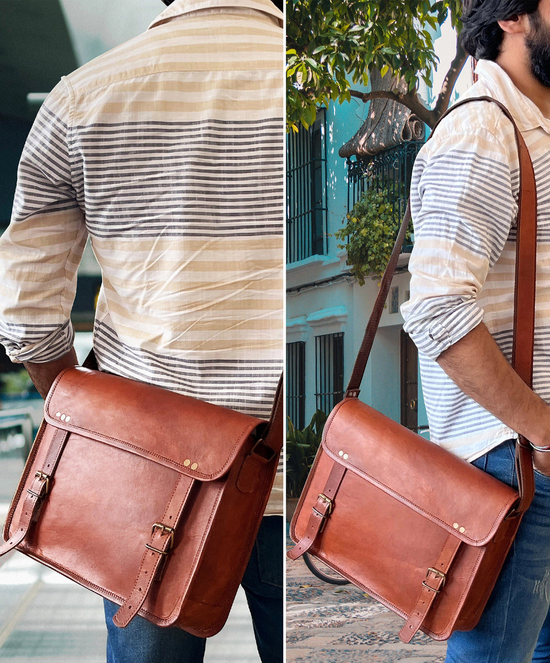 Scout Leather Laptop Messenger Bag (13 inch)