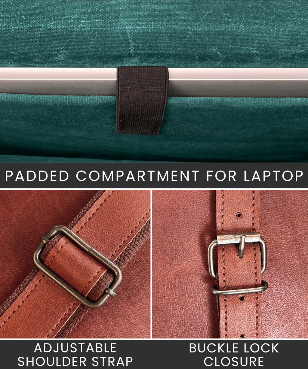 Scout Leather Laptop Messenger Bag (13 inch)