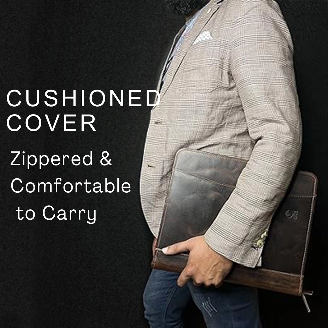 Kingsman Business Leather Portfolio (Walnut/Mulberry)