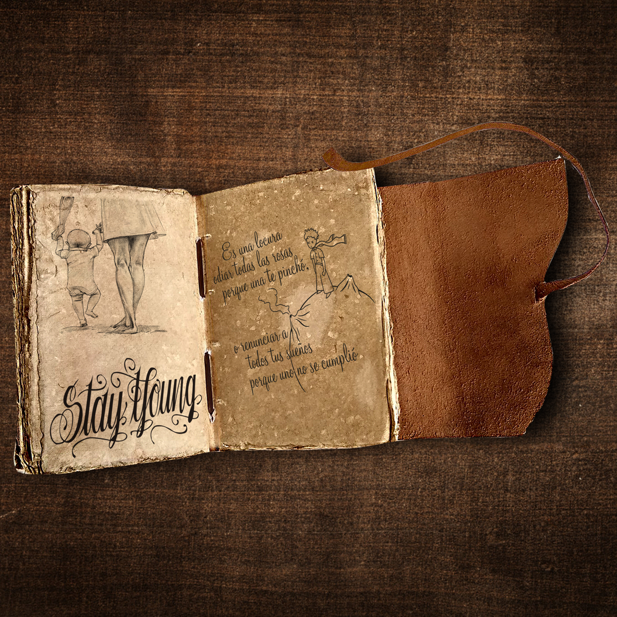 Leather Bound Journal - Handmade