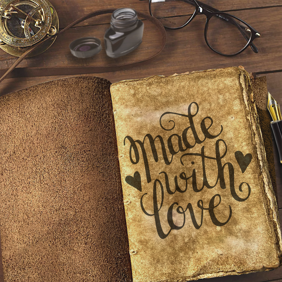 Leather Bound Journal - Handmade