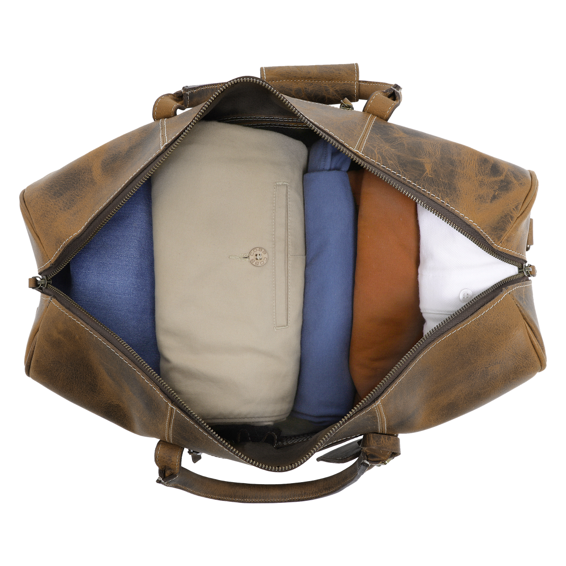 Sasha Travel Duffle Bag (Brown)