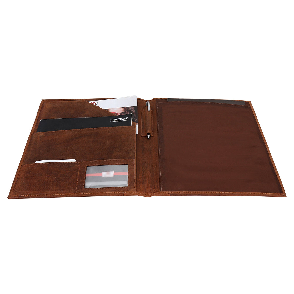 Royal Handmade Leather Portfolio (Brown)