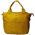 Leather Tote Bag for Women, Ocher